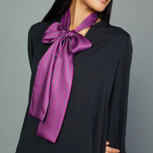 NWT - Anthropologie Current Air Striped Neck Tie - Picture 1 of 3